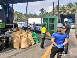 El departamento de Cuarentena Animal de  la DIGEGA y Pro Consumidor incineran productos ilegales
