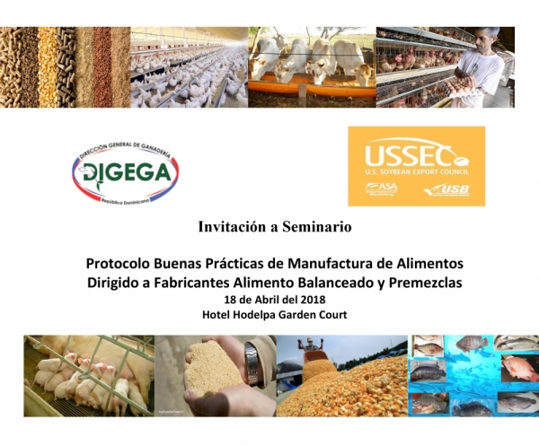 Invitación a Seminario protocolo y Buenas Prácticas de Manufactura de Alimentos